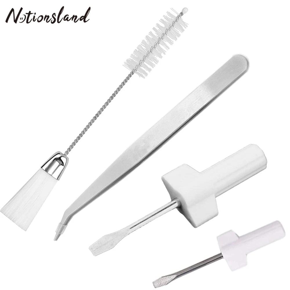 4 pçs/set máquina de costura serviço kit máquina de costura lint limpeza escovas palhas diy artes e artesanato suprimentos artesanato ferramenta - Image 1