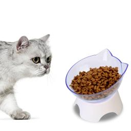 Tigela de gato antiderrapante transparente com base de suporte, Pet Food e alimentadores de água, Alimentadores de gatos e cães - Image 4