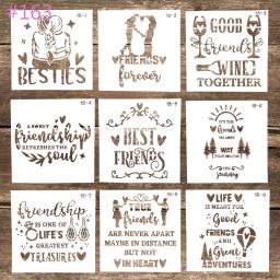 15 cm diy artesanato estêncil de fundo em camadas para pintura de parede scrapbooking carimbo álbum decorativo gravando cartões de papel - Image 5