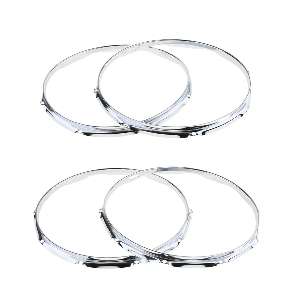 1 par de acessórios para instrumento de percussão, aro fundido de tambor, aro de anel para 14 polegadas de snare - Image 1