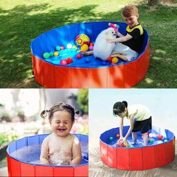 Crianças portáteis jogando cerca piscinas pvc pet piscina cães gatos banheiras banheira de hidromassagem lagoa de água dobrável piscina para animais de estimação - Image 6