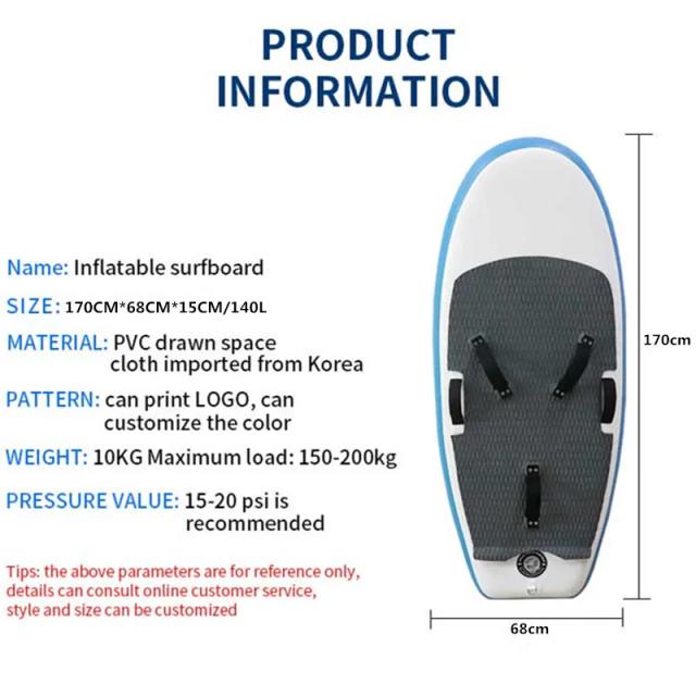 Prancha Inflável de Stand Up Paddle para Surf com Design Ergonômico