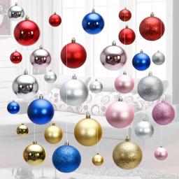 Bola de decoração para natal 1 peça, 150mm-250mm, ornamentos para pendurar árvore de natal, bola brilhante para casa, bar, festa, casamento, decoração de natal - Image 2