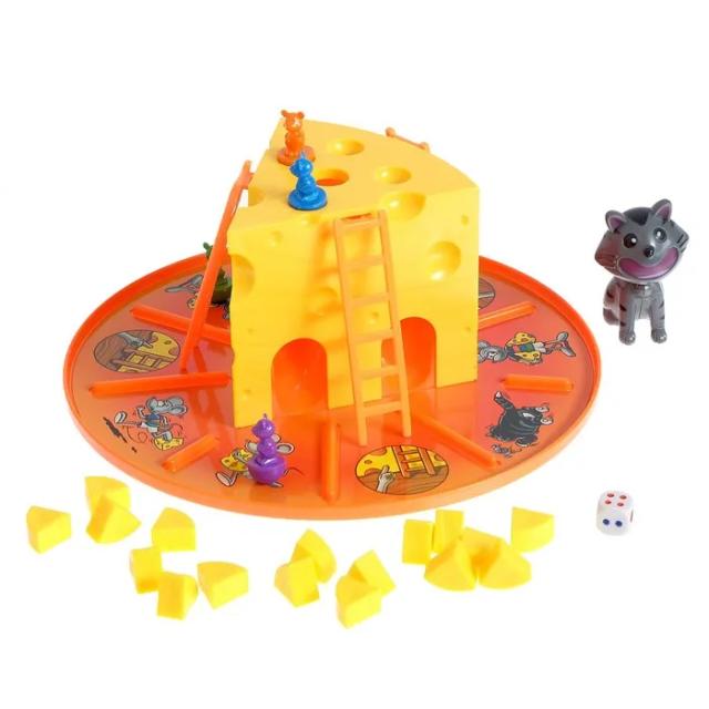 Divirta-se com o Jogo de Tabuleiro "Negócio de Queijo" – Uma Aventura em Família Cheia de Estratégia, Dados e Cartas!