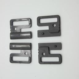 Conjunto de ganchos de plástico pretos, sutiã de pressão com fechos e fivelas deslizantes para costura de roupas íntimas, suprimentos para vestido de casamento, 20 peças/10 conjuntos - Image 3
