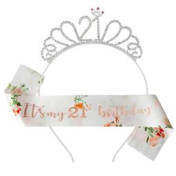 Faixa de ombro para aniversário de adulto, faixa com 16 anos, para decoração de festa de feliz aniversário, 40 anos - Image 3