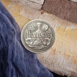 Moeda comemorativa sim e bronze 1 peça, moeda colecionável desafio presente artesanato arte coleção moedas - Image 4