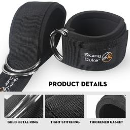 Equipamento de fitness ginásio cinta tornozelo acolchoado duplo d-ring ajustável tornozelo peso perna treinamento cinta suporte esporte segurança raptores - Image 2