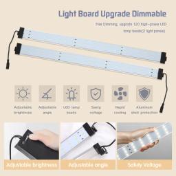 Anel fotográfico dobrável portátil, caixa de luz led para estúdio de fotografia, estúdio macio adequado para gravação de câmera com 5 placas de fundo - Image 5