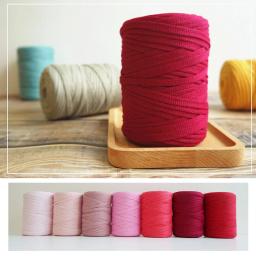 YOMDID-Fios planos coloridos, fios de crochê práticos, fios de tecelagem, acessórios de costura, artesanato, cachecol, bolsa, tricô, DIY, 250g - Image 2