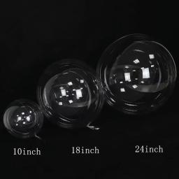 10/30/50 pçs 5/10/18/24/36 polegada transparente látex onda bola decoração do casamento festa de aniversário do chuveiro do bebê látex balão diy - Image 2
