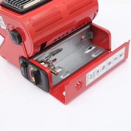 Aquecedor ao ar livre fogão de gás aquecedor viajar acampamento caminhadas equipamentos de piquenique uso duplo fogão aquecedor de ferro - Image 3