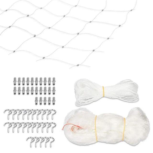 Malha Transparente de Segurança para Varandas e Janelas - Proteção Ideal para Bebês, Crianças e Gatos