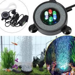 Luz do tanque de peixes submersível subaquática mudando a cor led bolha de ar luz à prova dwaterproof água lâmpada do aquário que faz o oxigênio para o tanque de peixes - Image 4