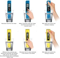 Medidor Digital Tester Termômetro Caneta, Pureza da Água, Filtro PPM, Hidropônico para Aquário, Monitor de Água Piscina, PH TDS EC - Image 5