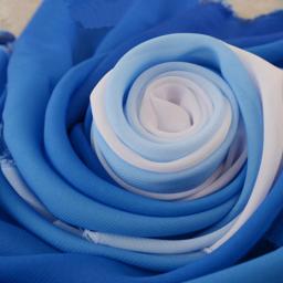 100D 2 tons rampa chiffon material gradiente gradual chiffon tecido transparente sombreado cor tecido de palco - Image 6