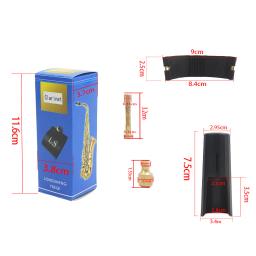 Clarinete ABS Mouthpiece Capa com Fivela De Metal, Tampa De Proteção, Braçadeira De Couro Clipe, Acessórios Para Instrumentos De Sopros e Peças - Image 6