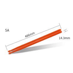Nylon profissional tambor varas para iniciantes, alças antiderrapantes, bateria acessórios, 5A plástico, atacado, 1 par - Image 4