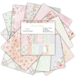 Papel de scrapbooking fresco e elegante, bloco de 24 folhas artesanal, artesanato, papel de fundo - Image 3