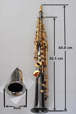 Saxofone soprano profissional r54, acessório de ouro preto, instrumento musical de latão - Image 6
