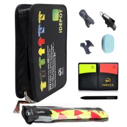 Maicca kit de bandeira para arbitragem de esporte, conjunto profissional de bandeira para árbitro de futebol, equipamento esportivo de treinamento - Image 1