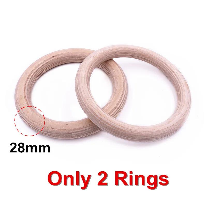 Anéis de Ginástica de Madeira com Alças Ajustáveis, Home Gym, Crossfit, Pull Up, Força Total do Corpo, Treinamento Muscular, 4.5m, 28mm, 32mm - Image 1