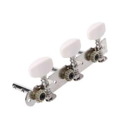 Conjunto de 2 peças de cabeças de afinador de guitarra, acessórios de peças para violão clássico e prata - Image 3