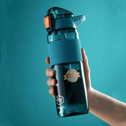 Garrafa De Água Material Tritan com Palha, 750ml, Ecológico, Durável, Ginásio De Fitness, Shaker De Esporte Ao Ar Livre, Garrafa De Bebida - Image 1