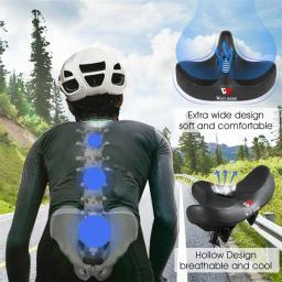 West biking ergonômico macio selim de bicicleta ampliar engrossar almofada mtb estrada sela confortável respirável assento ciclismo - Image 3