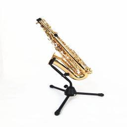 Dobrável Metal Saxofone Stand, Sax Tripé, Metal Titular, Instrumentos Musicais Suporte para Alto, Sax Tenor, Sopros Instrumento Peças - Image 2