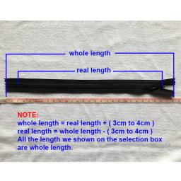 Zíper invisível para roupas de costura, conjunto de 8 peças, 28, 35, 40, 45, 50, 55, 60 cm de comprimento, preto, branco, bege, nylon, zips - Image 5