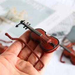 Mini instrumento musical modelo de guitarra clássica violino para 1/12 dollhouse ob11 1/6 blyth barbies boneca acessórios cena modelo - Image 5