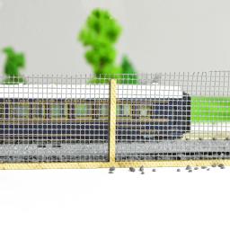 Kit Cenário de Construção Guardrail, Escala HO, 1:87, Trilho Ferroviário, Cerca Guardrail, Mesa de Areia, Layout Diorama - Image 1