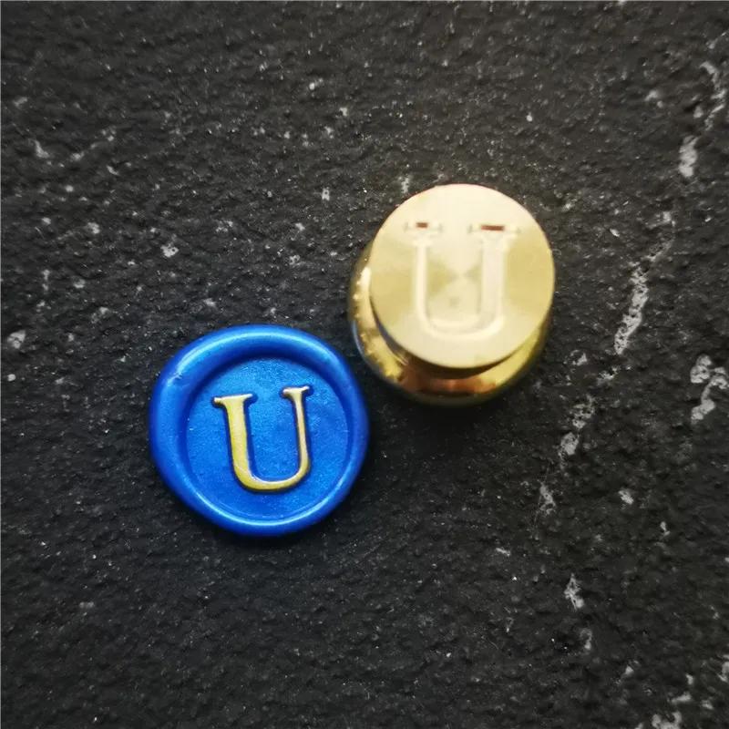 Mini Selo De Cera Com Cabeça De Latão, 1,2 cm De Diâmetro, Carimbo De Cobre, Clássico 24 Letra, A-Z Alfabeto, Inicial Decorativo, Presentes Antigos - Image 1