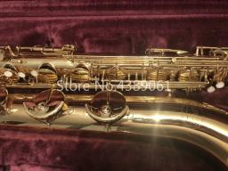 Instrumento musical jupiter JBS-593 gl e flat baritone saxofone latão ouro laca pérola botão saxofone com lona caso - Image 3