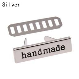 Etiquetas de metal para roupas artesanais, etiquetas para roupas diy feito à mão com letras para costura - Image 5