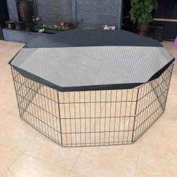 Dobrável à prova de chuva respirável cão cercadinho capa superior pet cerca canil casa sombreada capa cachorro filhote de cachorro gaiola animal de estimação tenda suprimentos - Image 3