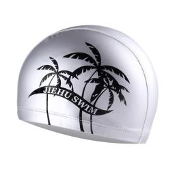 Touca de natação impermeável, gorro protetor de orelha longa para esportes natação, piscina, tamanho livre para homens e mulheres adultos - Image 1