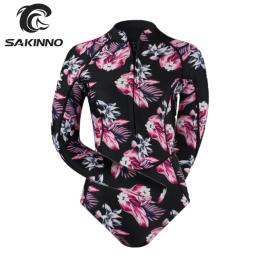 Roupa de mergulho de neoprene para mergulho, 2mm, manga longa, estampa frontal com zíper - Image 2