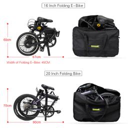 Rhinowalk 16 "20" dobrável bicicleta carry bag portátil bolsa de transporte ciclismo bicicleta caso viagem acessórios bycicle - Image 5