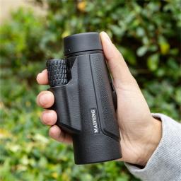 Maifeng mira telescópica 10x42, monocular com clipe para celular, vidro óptico portátil profissional para caça - Image 3