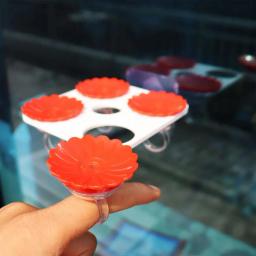 Alimentadores de pássaros coloridos alimentadores de beija-flor forma aves dispositivo de alimentação de água fácil de transportar pássaro mão ferramenta de alimentação para clos - Image 2