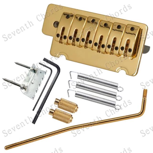 Kit Completo de Peças de Reposição para Guitarra Elétrica de 6 Cordas com Sistema de Ponte Tremolo e Barra Whammy
