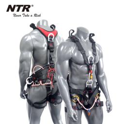 Profissional Corpo Inteiro Montanhismo Cinto De Segurança, arnês De Escalada De Rocha, proteção Aérea Do Trabalho, equipamento De Sobrevivência - Image 1