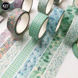 Série colorida decoração fita bonito colorido washi fita adesiva criativo scrapbooking estacionário escola supplie diy mascaramento torneira - Image 1