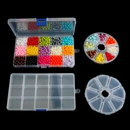 Caixa de plástico com compartimento ajustável para costura, recipiente para bordados, caixas de plástico e ferramentas para recipientes, 1 a 5 peças - Image 3