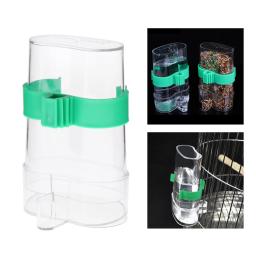Bebedouro automático para pássaros de estimação, gaiola automática, alimentador de alimentos, papagaio, calopsita, distribuidor de água para pássaros, bebedor alimentador - Image 2