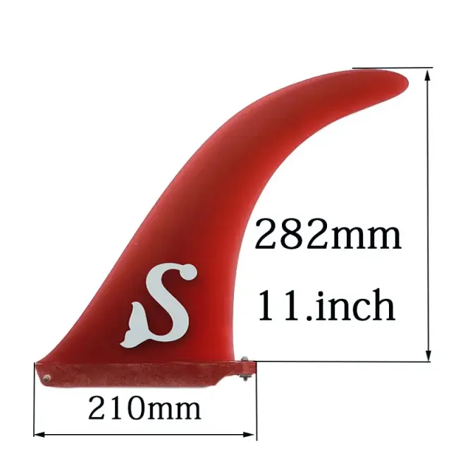 Quilha Bilong FCS de Fibra de Vidro para Prancha de Surf - Base EUA Longa de 11" Centro