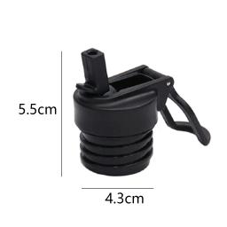 4 em 1 tampa da palha multi esportes compatíveis isolados tampas de substituição da garrafa de água com escova de limpeza da palha para a garrafa de água - Image 4