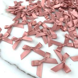Laço de fita de cetim com tamanho pequeno, faça você mesmo, decoração de festas, faça você mesmo, fresco, rosa - Image 1
